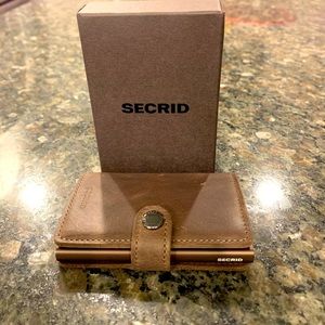 Secrid Mini Wallet, New in Box, Vintage Chocolate. Never used.